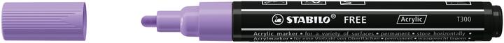 Produktbild STABILO Acrylmarker - FREE Acrylic - T300 Rundspitze 2-3mm - Einzelstift - flieder (1x)