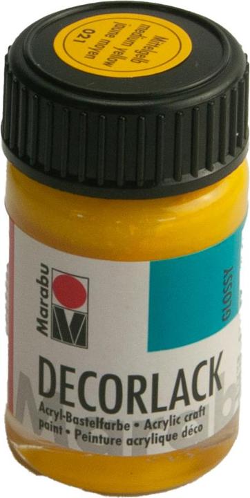 Image du produit Marabu Laque acrylique "Decorlack", jaune moyen, 15 ml, en pot (jaune moyen, 15 ml)