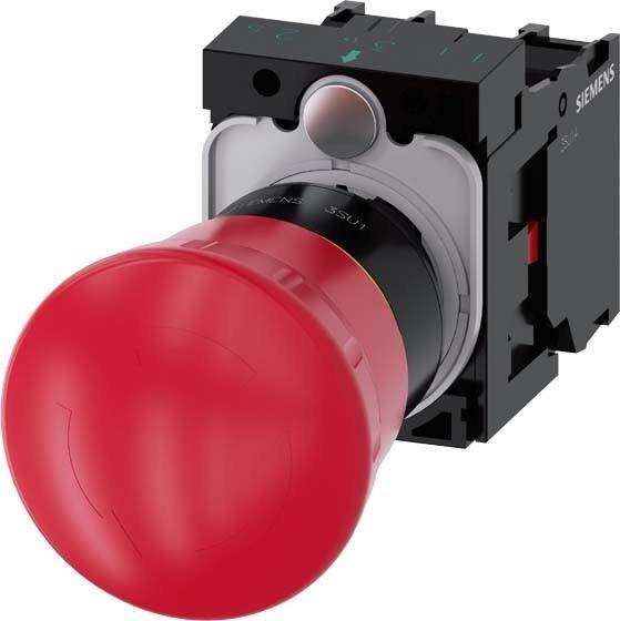 Actual product image Siemens Indus.Sector Emergency stop mushroom pushbutton 3SU1100-1HB20-1PA0