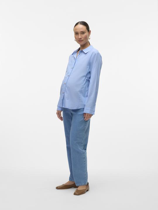 Immagine prodotto Mamalicious Vestibilità regolare Collo a camicia Polsini con bottone Maniche strette Camicia Camicia Camicia (L)