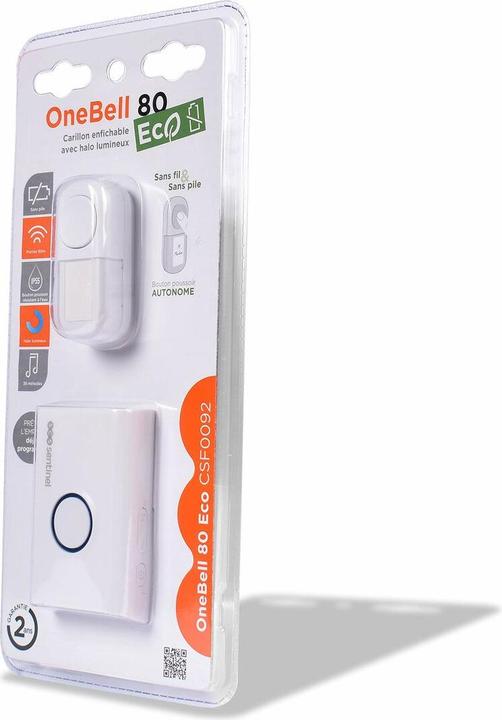 Produktbild SCS Sentinel Wireless Türklingel mit Klingelknopf OneBell 80 Eco 80 m (Kabellos)