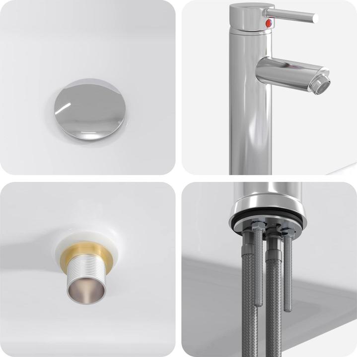 Produktbild vidaXL Badezimmerwaschbecken (365 mm, 365 mm)
