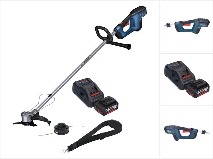 Produktbild Bosch Professional GFR 18V-23 Professional Akku Freischneider 18 V 230 mm Brushless + 1x Akku 5,0 Ah + LadegerÃ¤ (Trimmfaden)