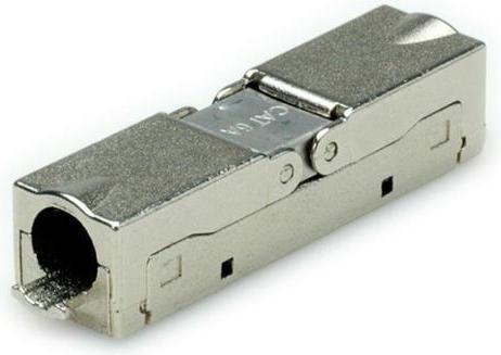 Actual product image Roline Cat.8 Keystone, shielded, toolless, silver color