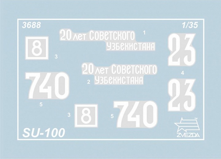 Immagine prodotto 1:35 SU-100, carro armato sovietico della seconda guerra mondiale