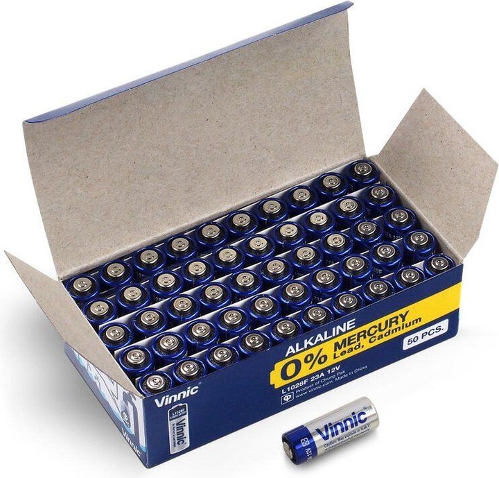 Produktbild Vinnic 23A (L1028F) - 50 Batterien (50 Stk., A23, 54 mAh)