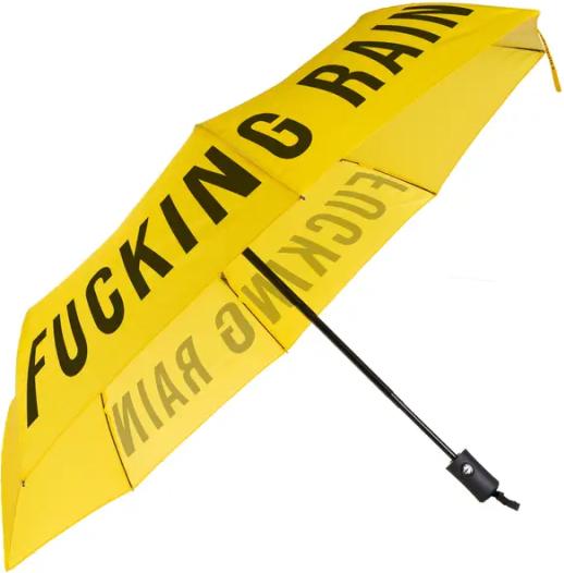 Image du produit Fisura Regenschirm "Fucking rain" gelb