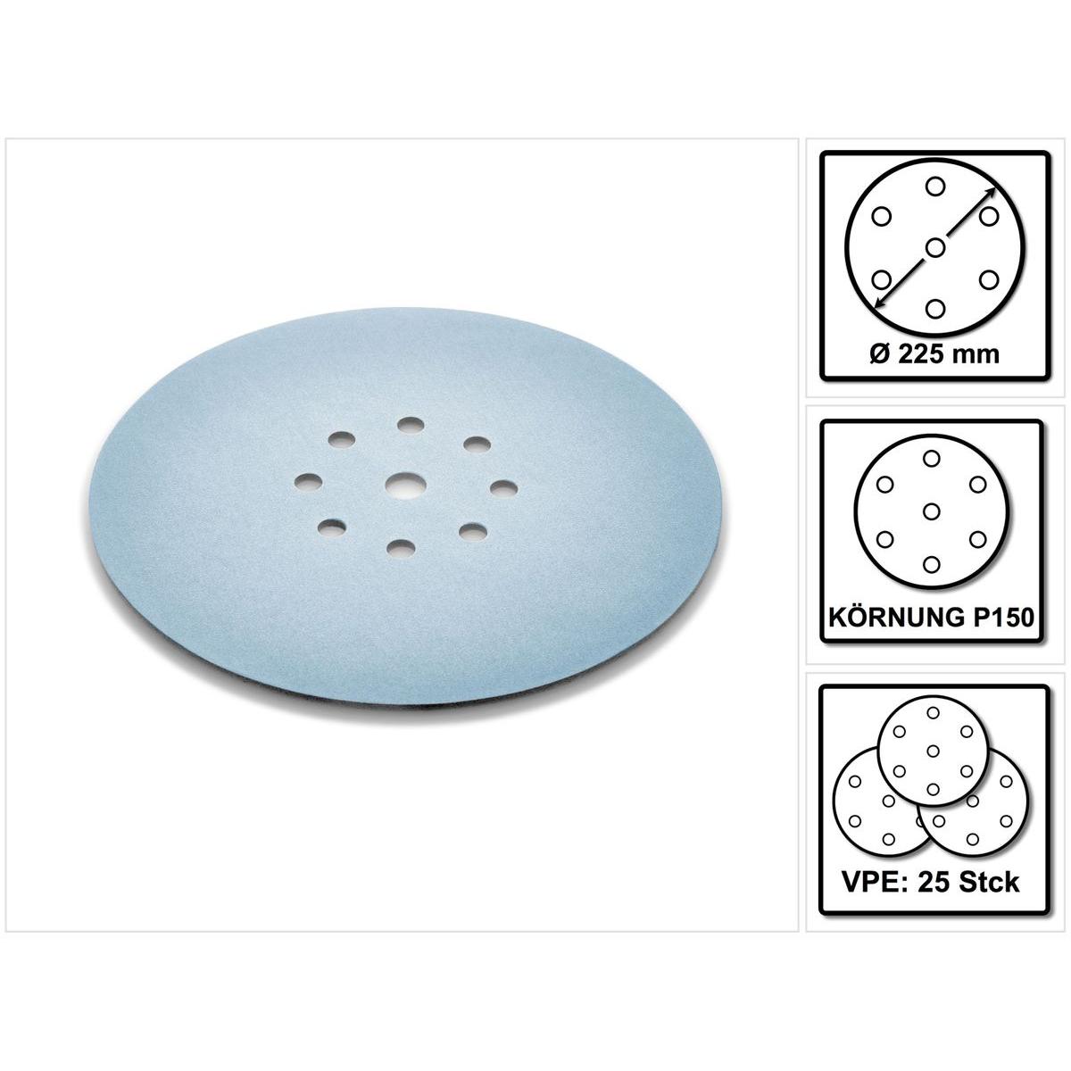 Thumbnail - Festool, Schleifmittel, Schleifscheibe STF D225 P150 GR S/25 (P150)