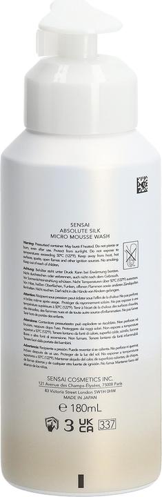 Actual product image Sensai Absolue Silk Micro Mss Wash (Cleansing mousse, 180 ml)