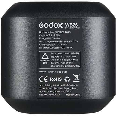 Actual product image Godox WB26 (Flash unit battery)