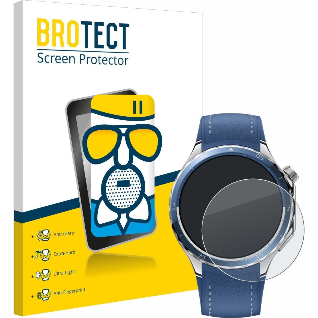 BROTECT Schutzglas Schutzfolie Displayschutz Display Schutz Glas Folie matt, Smartwatch Schutzfolie, Grau