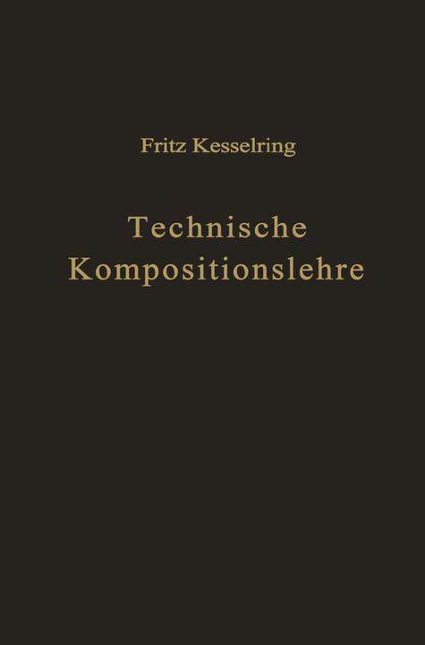 Produktbild Technische Kompositionslehre (Deutsch, Fritz Kesselring, 2012)