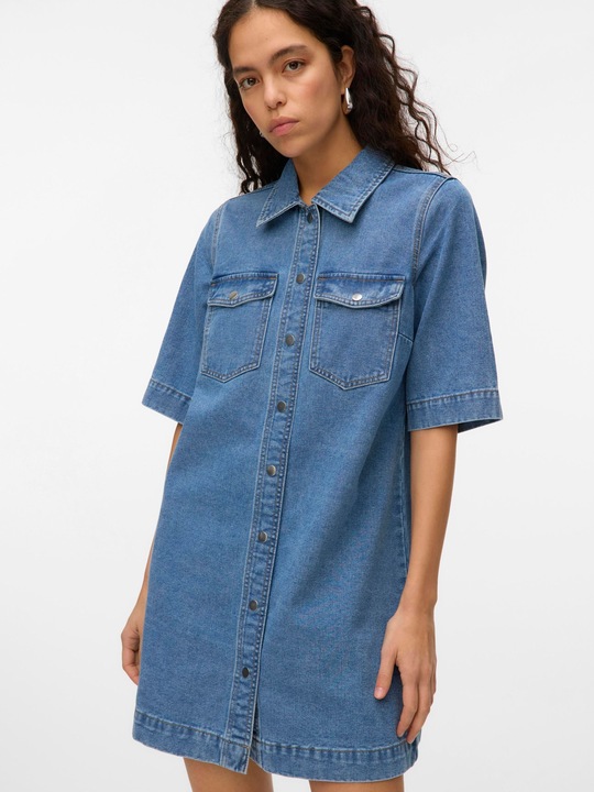 Immagine prodotto Vero Moda VMFENJA Kurzes Kleid Jeanskleid (L)