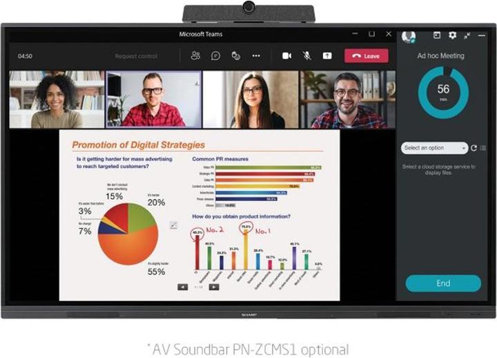 Produktbild NEC PN-L2B-SERIES 75IN PRECISIONTOU (3840 x 2160 Pixel, 75")