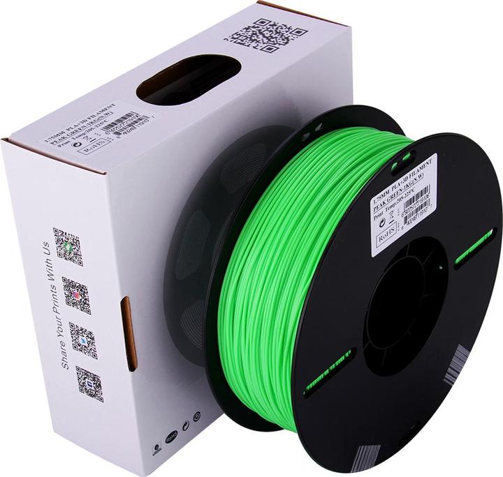 Actual product image eSUN PLA+ 1.75mm Peak Green 1kg 3D Filament (PLA+, 1.75 mm, 1000 g, Green)