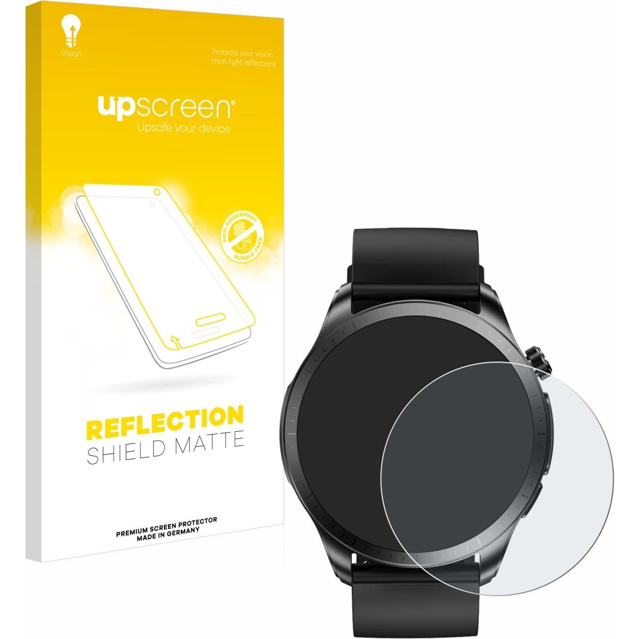 upscreen Schutzfolie Displayschutz Displayschutzfolie Folie Matt Entspiegelungsfolie, Smartwatch Schutzfolie, Schwarz