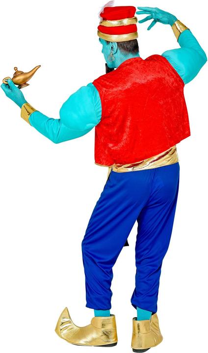 Immagine prodotto Widmann 1001 Nacht Aladin Flaschengeist Kostüm mit Muskelhemd, Weste, Hose, Schärpe, Schuhüberzieher, Turban (XXL)