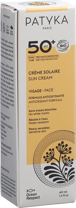 Actual product image Patyka Crème Solaire Visage Sun Protection Factor 50 (Suntan cream, SPF 50, 40 ml)