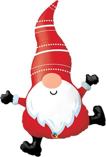 Actual product image Qualatex Gnome foil balloon - empty