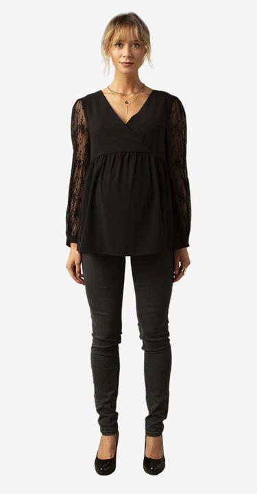 Immagine prodotto Envie de Fraise Elegante Bluse mit Spitze für Schwangerschaft und Stillzeit (42)