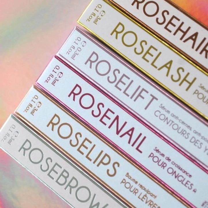 Actual product image Rosegold Paris Rosegold Rosebox Complete Set with 6 Serums for Eyelash Growth
