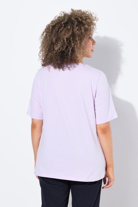 Produktbild Ulla Popken T-Shirt, Metallic-Tiermotiv, V-Ausschnitt, Halbarm (62)