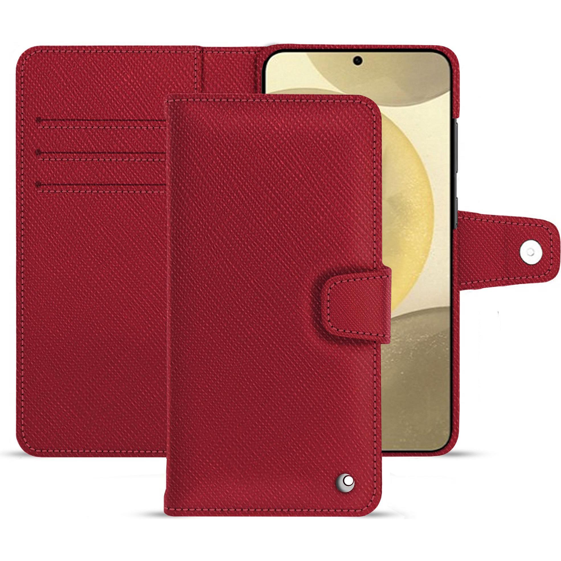 Noreve Lederschutzhülle (Samsung Galaxy S24+), Smartphone Hülle, Rot