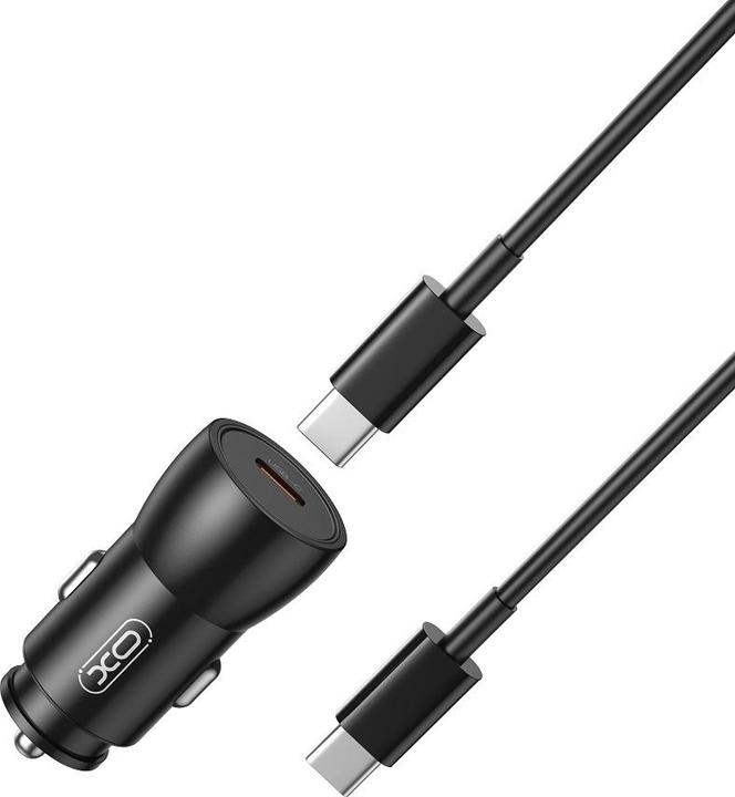 Image du produit xO chargeur de voiture CC57 PD 25W 1x USB-C noir + câble USB-C - USB-C
