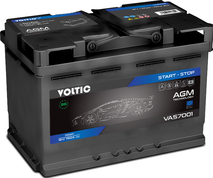 Actual product image Voltic VA57001 Start Stop (12 V, 70 Ah, 760 A)