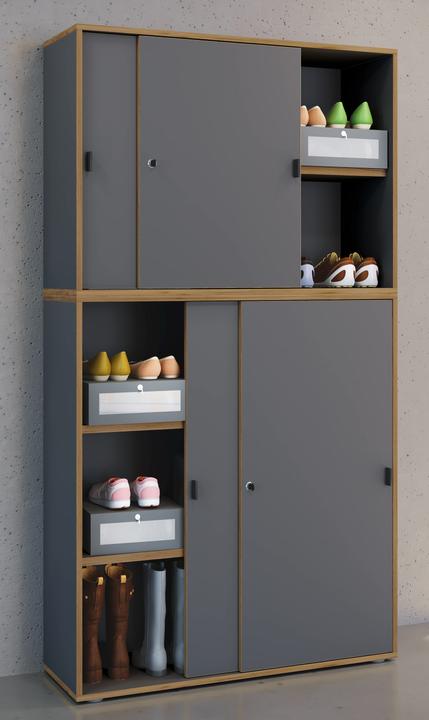 Immagine prodotto VCM Armadio ufficio ante scorrevoli Salia 5 scomparti 100