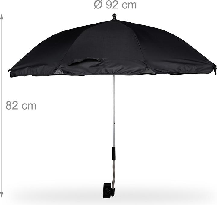 Immagine prodotto Relaxdays Tappetino da spiaggia con ombrello (170 cm)