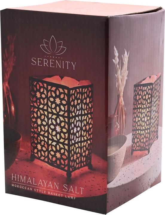 Actual product image Serenity Basket Himalayan Salt Table Lamp