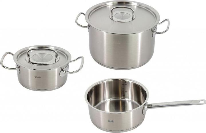 Fissler Pot set (Pan set + pot set, Stainless steel)