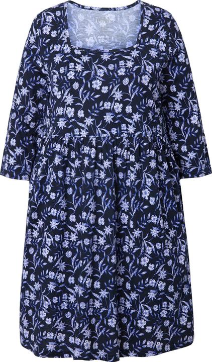 Produktbild Ulla Popken Longshirt, Paisley, A-Linie, Carree-Ausschnitt, 3/4-Arm (58)