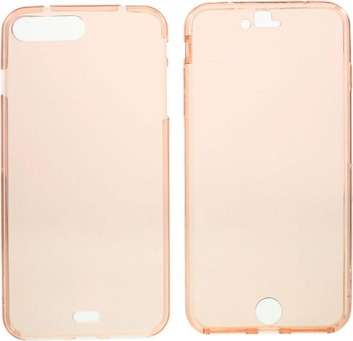 Produktbild König Design Apple iPhone 8 Plus Full Body 360 Silikon Schutzhülle Handyhülle Case Hülle Pink (Apple iPhone 8 Plus)