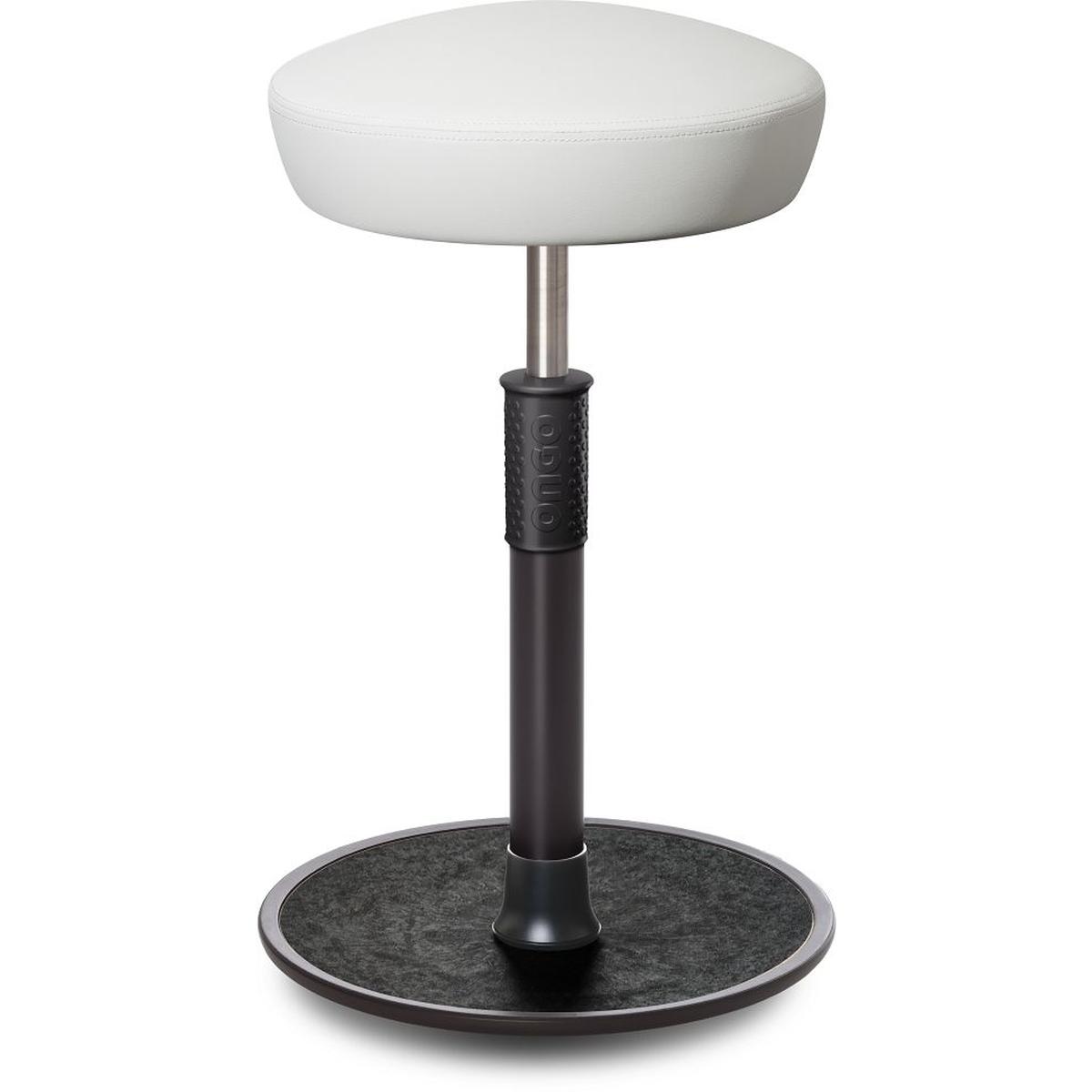 Ongo, Bürostuhl, Sitz- Stehhocker Free Tall Hutsitz skai Kunstleder Weiss schwarz /schwarz