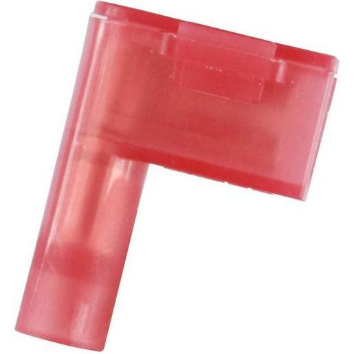 RS PRO Ghiera a forcella, 22 18 AWG, rosa, isolata, 0,5 x 4,75 mm, femmina, 22AWG min., Cavo + Spina elettrica, Rosso, Rosa