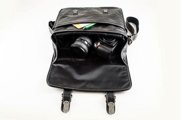 Actual product image Alpenleder Camera bag reporter (Camera shoulder bag, 12.12 l)