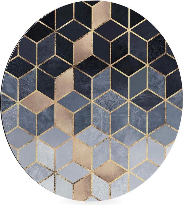 Produktbild Trenddeko Blaue Geometrie (70 x 70 cm)