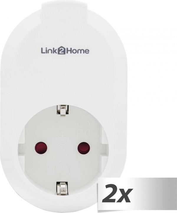 Produktbild REV 2x1 Link2Home Steckdose Zeitschaltuhr weiss