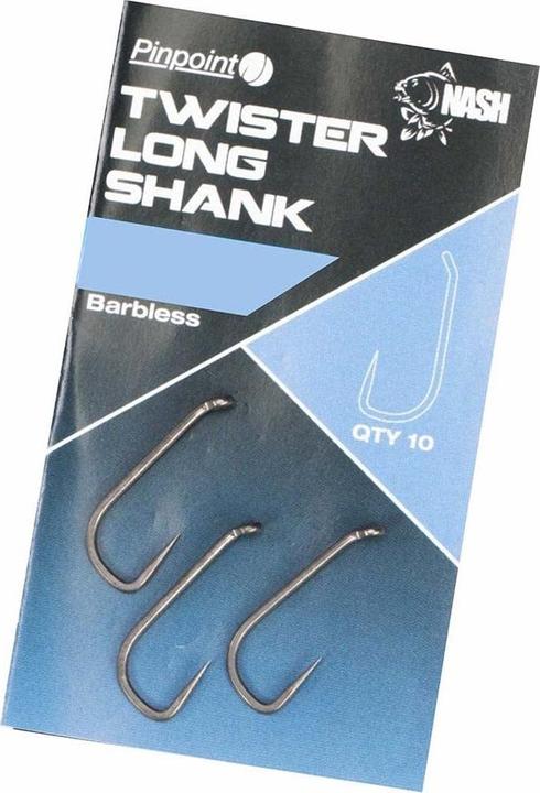 Actual product image Nashi hook pinpoint twister long shank size 7 without swivel