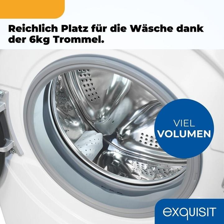 Produktbild Exquisit WA6312-370A (6 kg, Rechts)