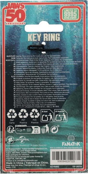 Image du produit Fanattik Jaws Schlüsselanhänger 50th Anniversary Regatta Boat Tour Limited Edition