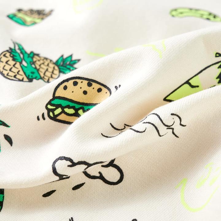 Image du produit vidaXL Sweatshirt pour enfant Ecru clair 92,Composition : 80% Coton (92)