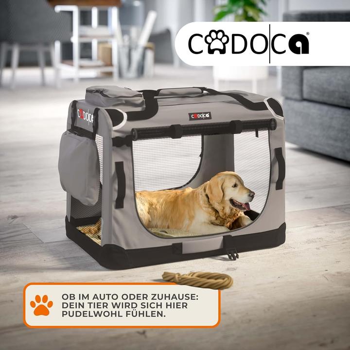 Produktbild Cadoca Faltbare Hundetransportbox XXL, bis 40 kg, atmungsaktiv (Hund, Faltbar)