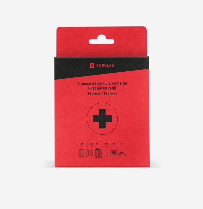 Actual product image Forclaz First aid kit refill set 24 pieces