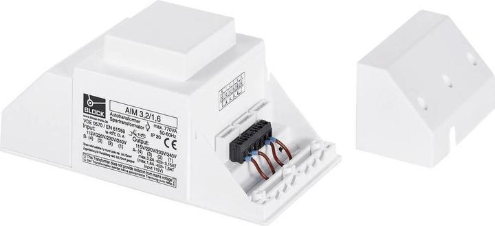 Actual product image Block Autotransformer panel-mount 5 / 2.5A