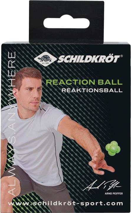 Produktbild Schildkröt Reaction Ball, Durchmesser: 70 mm, grün trainiert Reaktionsfähigkeit und Auge-Hand Koordination