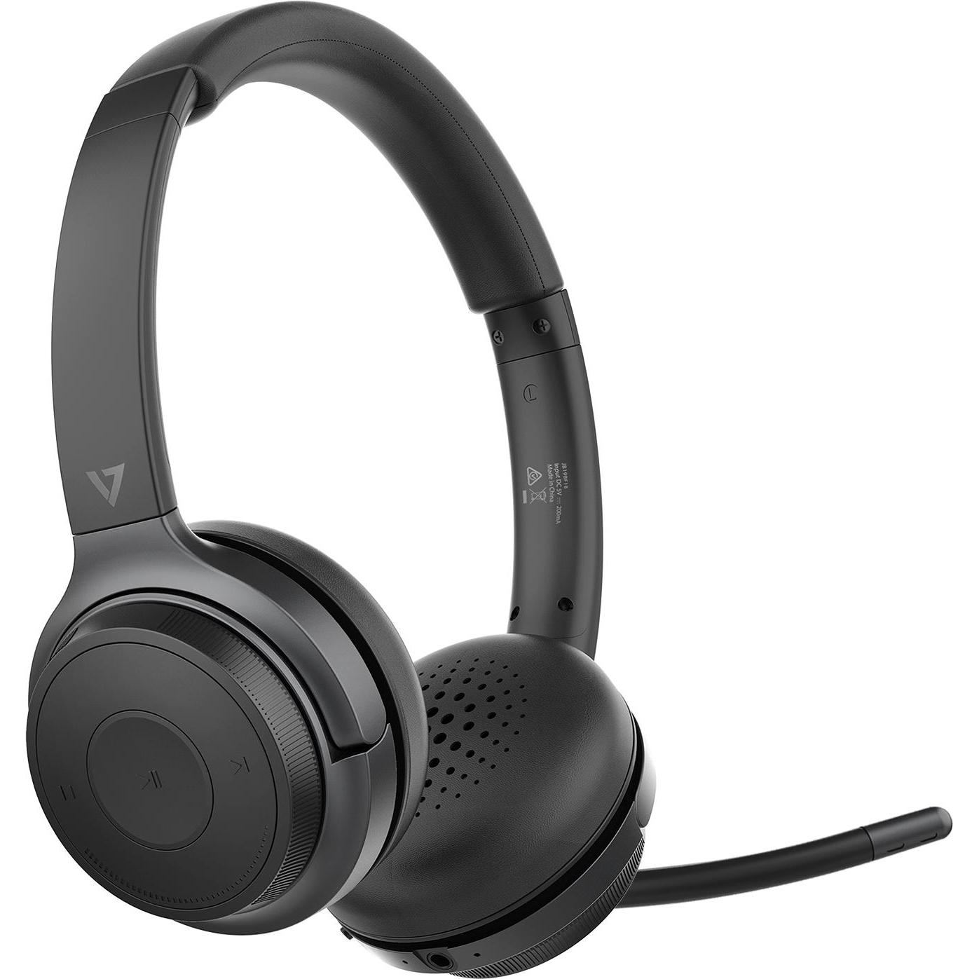 Thumbnail - V7 HB600S Headset On-Ear (Kabellos, USB-C), Office Headset, Schwarz