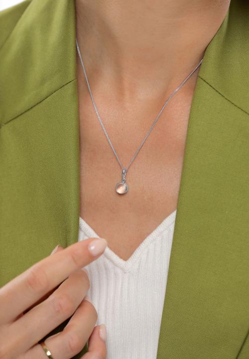 Image du produit Elli Collier Pierre de Lune Gemstone Nature 925 Argent Sterling (Pierre de lune)